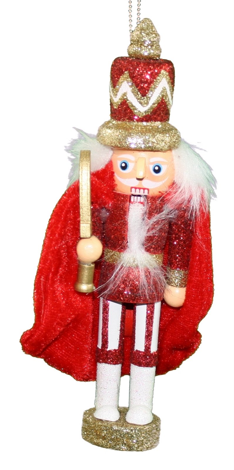 Hollywood 6 inch Wooden Nutcracker - Red Caped