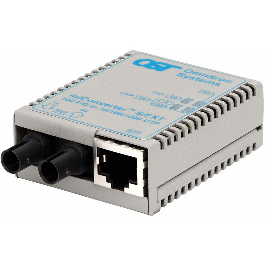 miConverter/S 10/100 Ethernet Fiber Media Converter RJ45 ST Single-Mode 30km 1601-1-6