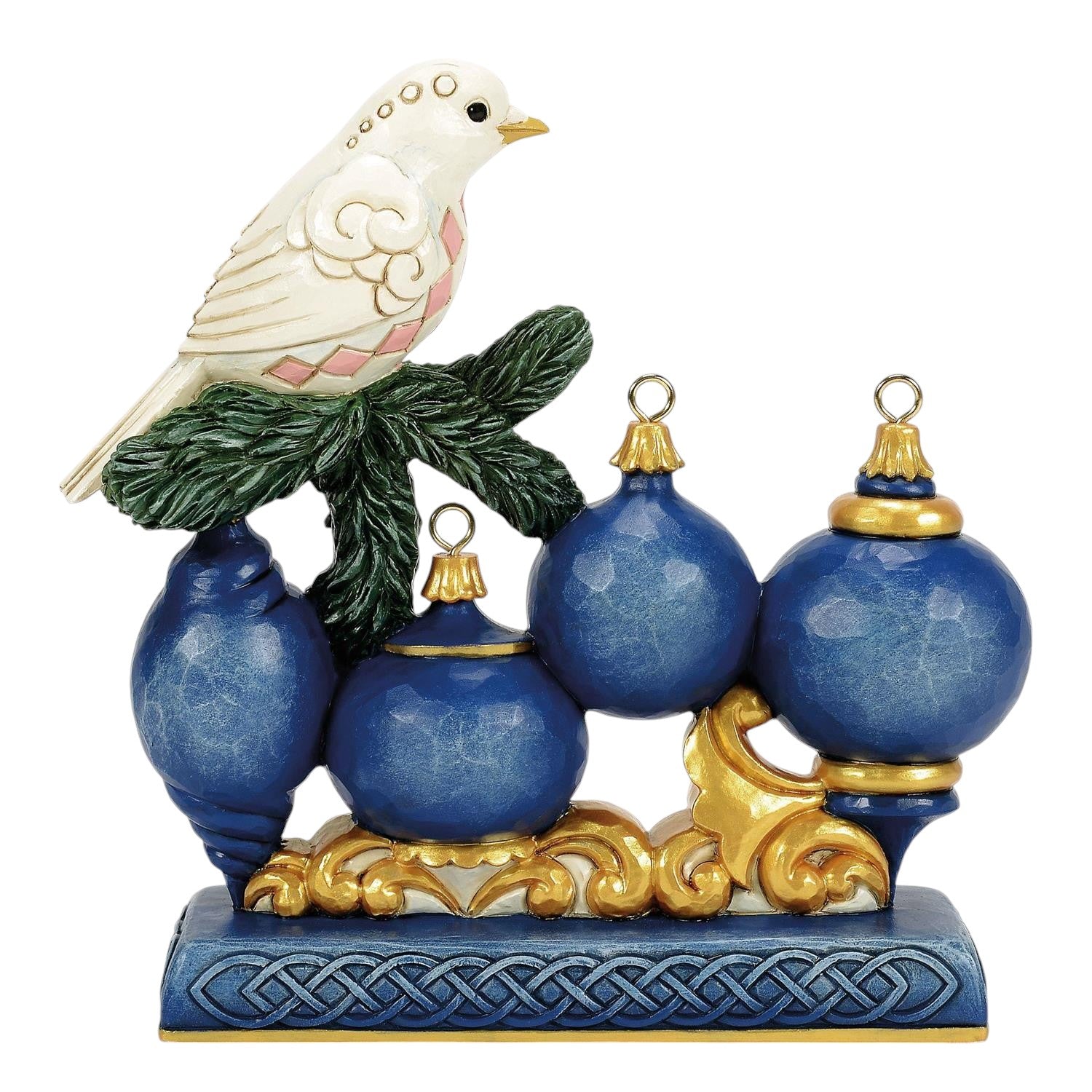 Blue & Gold Hope with Dove Figurine