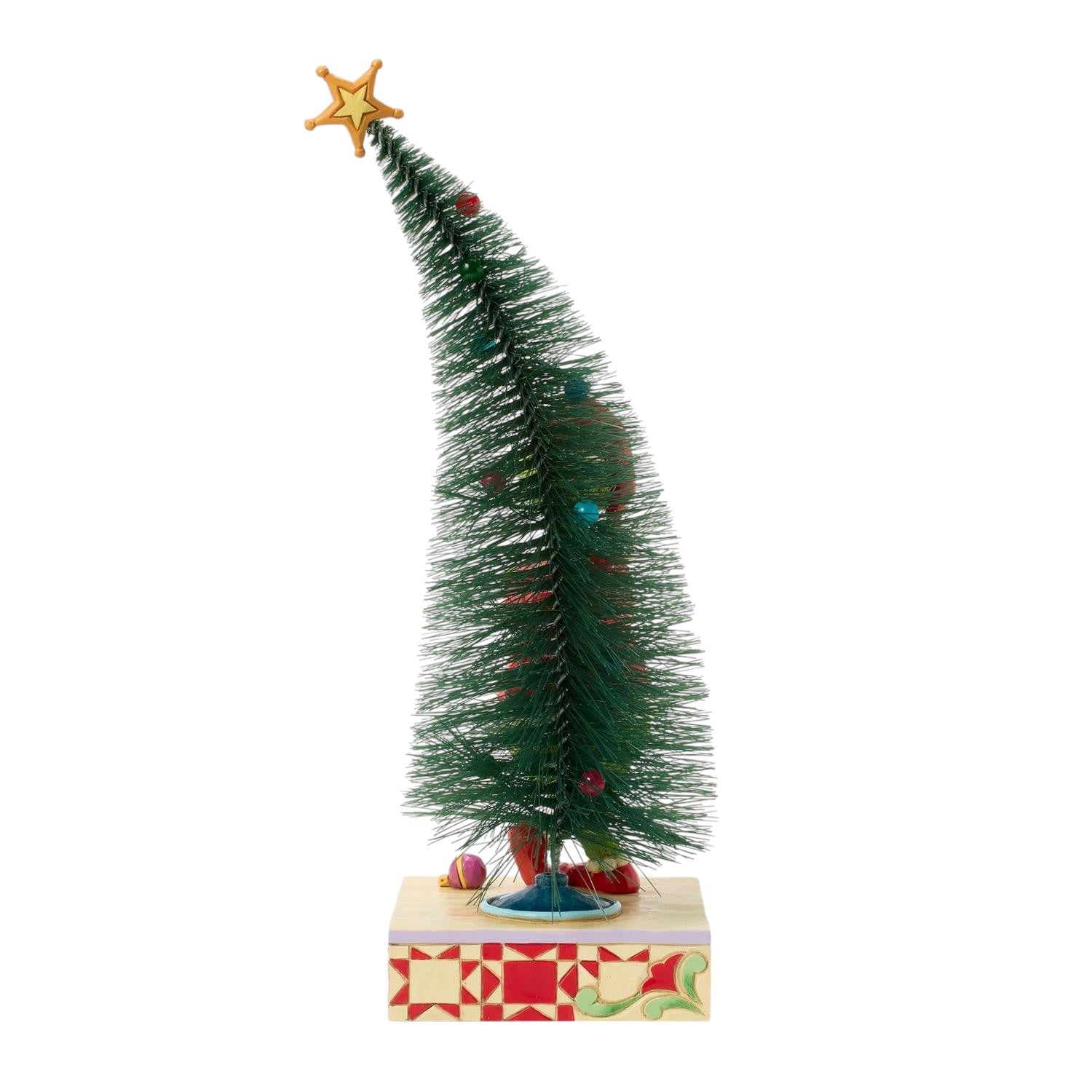 Grinch Stands in Front of the Tree