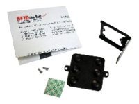 rf IDEAS Black Angle & Flat Bracket Mounting Kit for WAVE ID Solo & WAVE ID Plus Reader - RFID reader mounting kit - for pcProx; KT-SHBKT