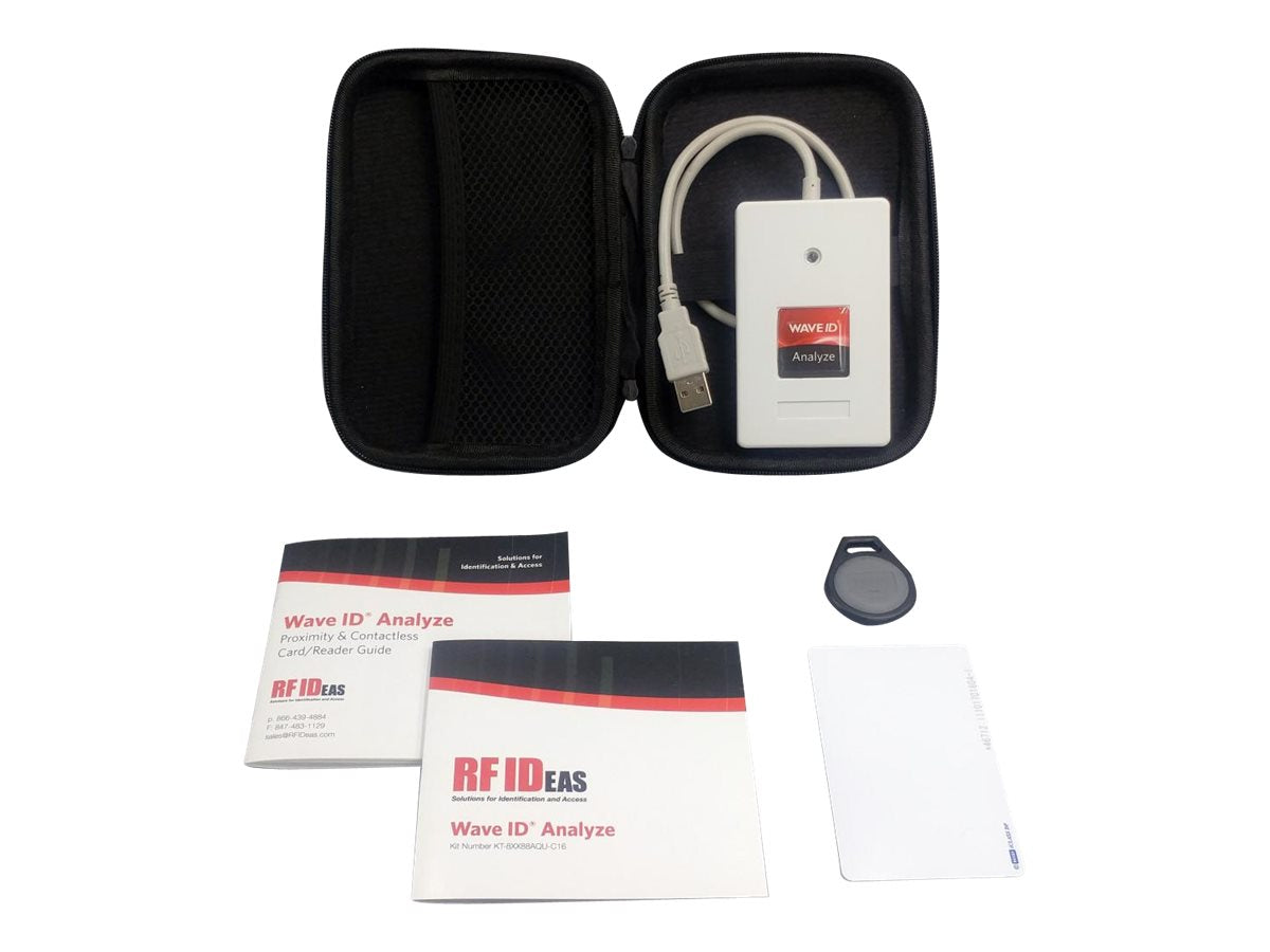 rf IDEAS WAVE ID Analyze - RF proximity card analyzer - white quartz KT-8XX88AQU-C16