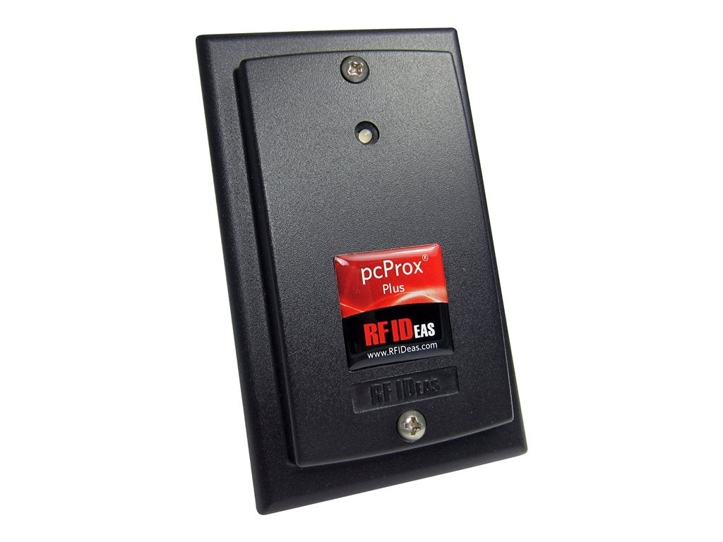 rf IDEAS WAVE ID Plus Keystroke HID iCLASS SE V2 Black Surface Mount Reader - RF proximity reader - RS-232 - 125 KHz /