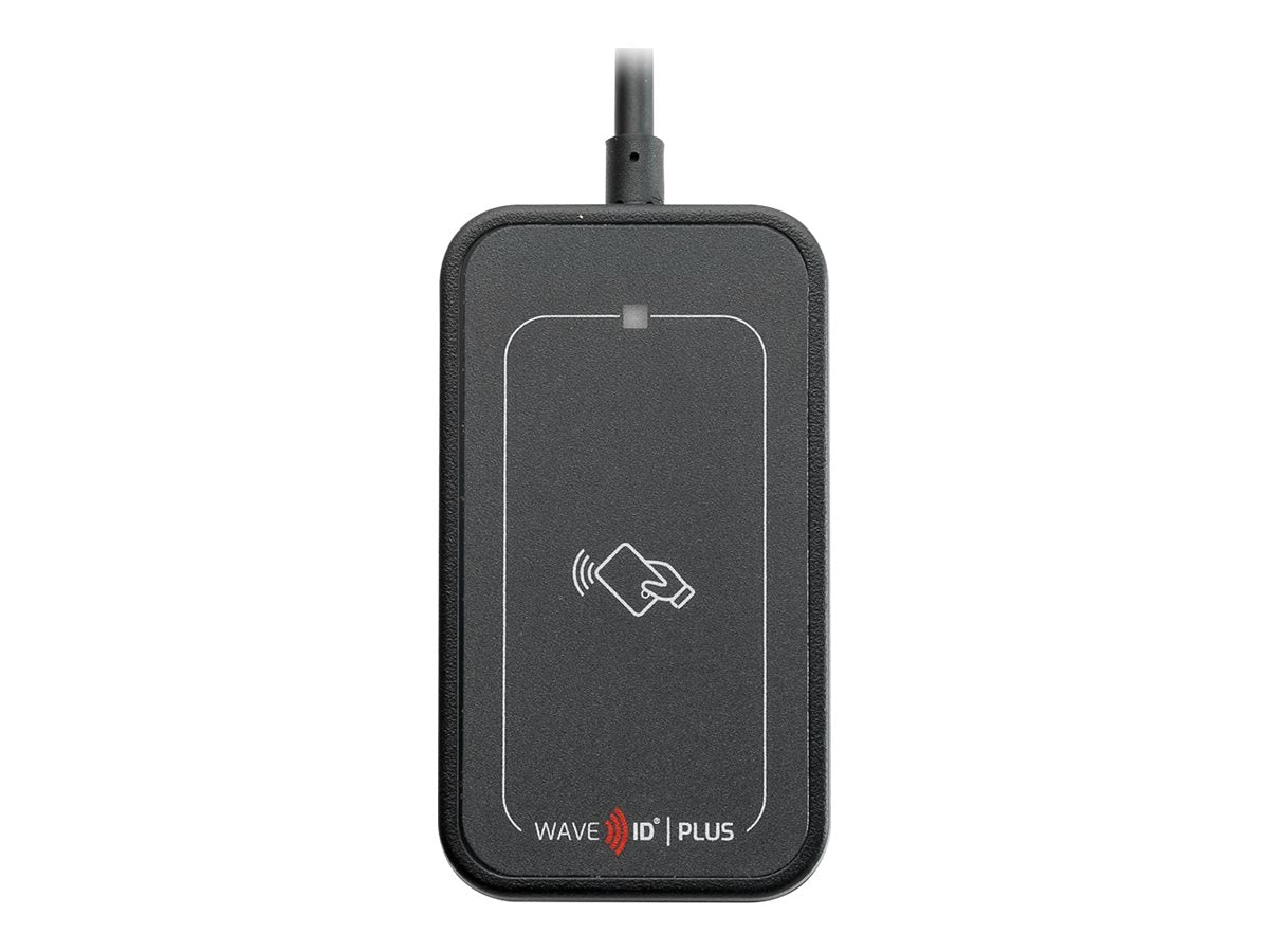 rf IDEAS WAVE ID Plus Mini - RF proximity reader / SMART card reader - USB - 125 KHz / 132 KHz / 13.56 MHz - black KT-80531BKU4
