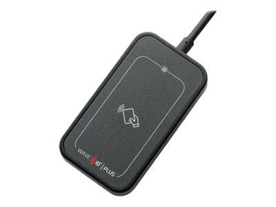 rf IDEAS WAVE ID Plus Mini - RF proximity reader / SMART card reader - USB - 125 KHz / 132 KHz / 13.56 MHz - gray, black RDR-80M31AKU