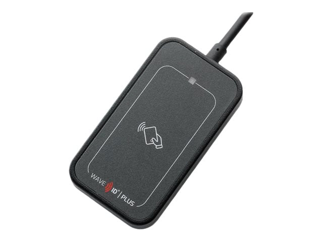 rf IDEAS WAVE ID Plus Mini - RF proximity reader / SMART card reader - USB - 125 KHz / 132 KHz / 13.56 MHz - gray, black RDR-80M31AKU