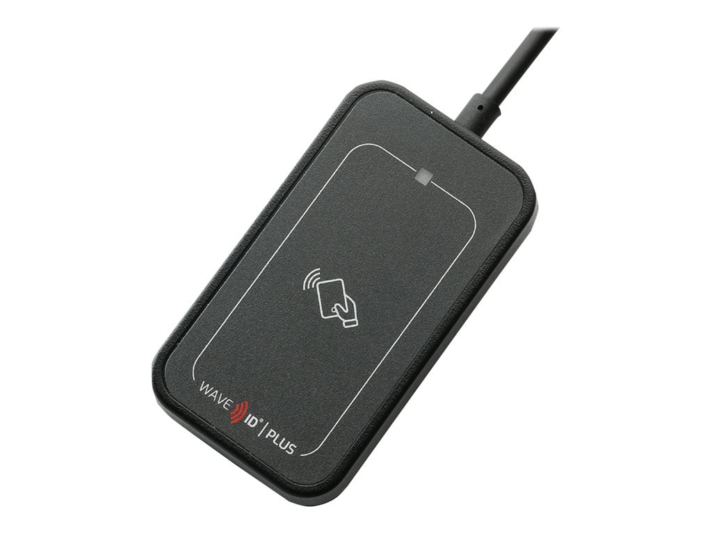 rf IDEAS WAVE ID Plus Mini V3 Keystroke with 6 cable - RF proximity reader / SMART card reader - USB - 13.56 MHz - black