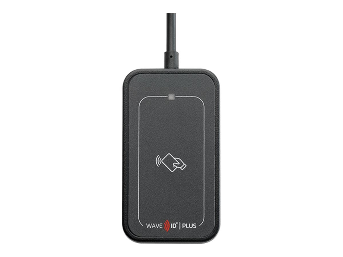 rf IDEAS WAVE ID Plus Mini V3 - RF proximity reader / SMART card reader - USB - 13.56 MHz - black, gray inlay RDR-80032BKU-V2