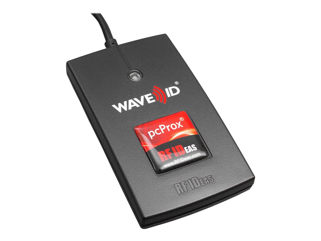 rf IDEAS WAVE ID Solo Keystroke INDALA USB Black Reader - RF proximity reader - USB RDR-6381AKU