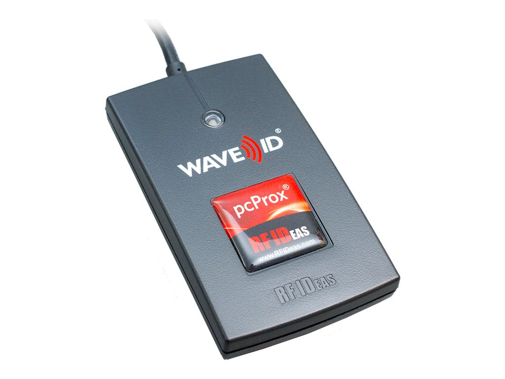 rf IDEAS WAVE ID Solo SDK EM 410X/Rosslare Black Reader - RF proximity reader - USB - 125 KHz - black