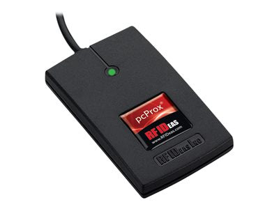 rf IDEAS WAVE ID Solo SDK HID Black Reader - RF proximity reader - USB - 125 KHz - black RDR-6082AKU-C16