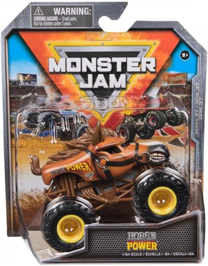 Monster Jam Official 1:64 Scale Monster Truck -  Horse Power