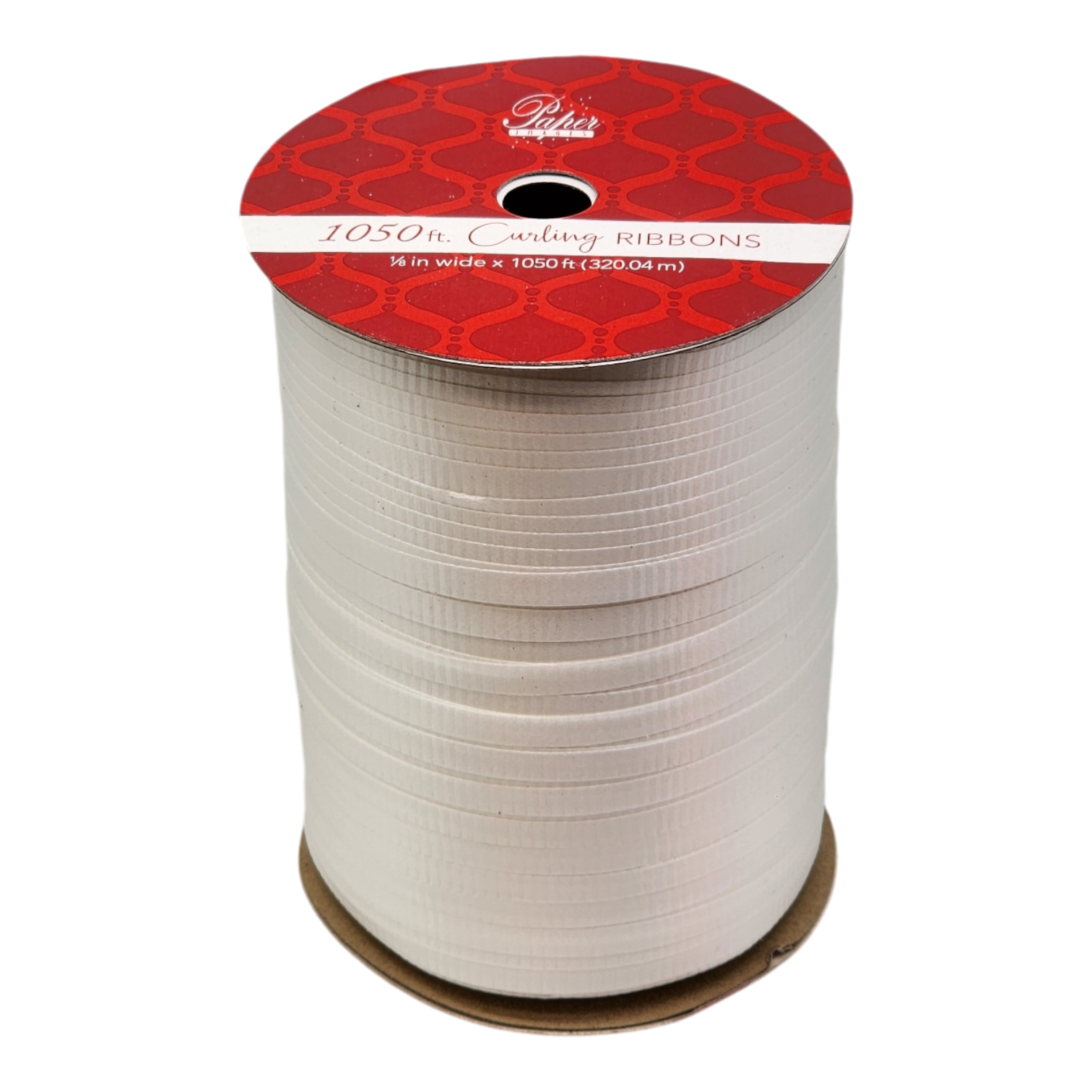 1/8 Inch Curling Ribbon - 1050 Feet - White