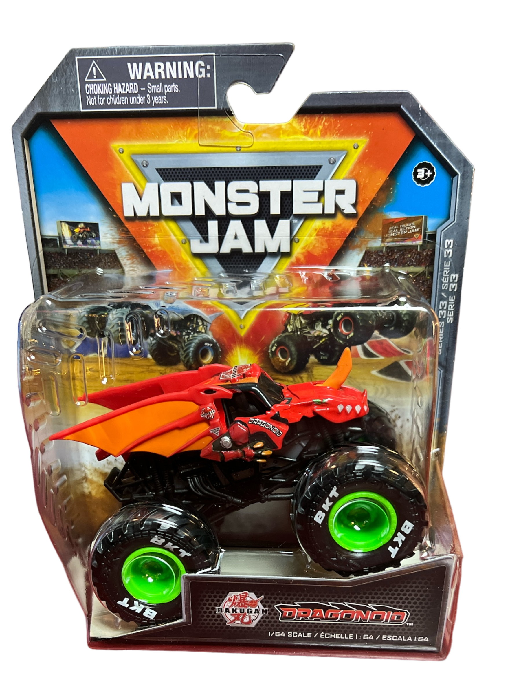 Monster Jam - 1:64 Scale Die Cast -Bakugan Dragonoid
