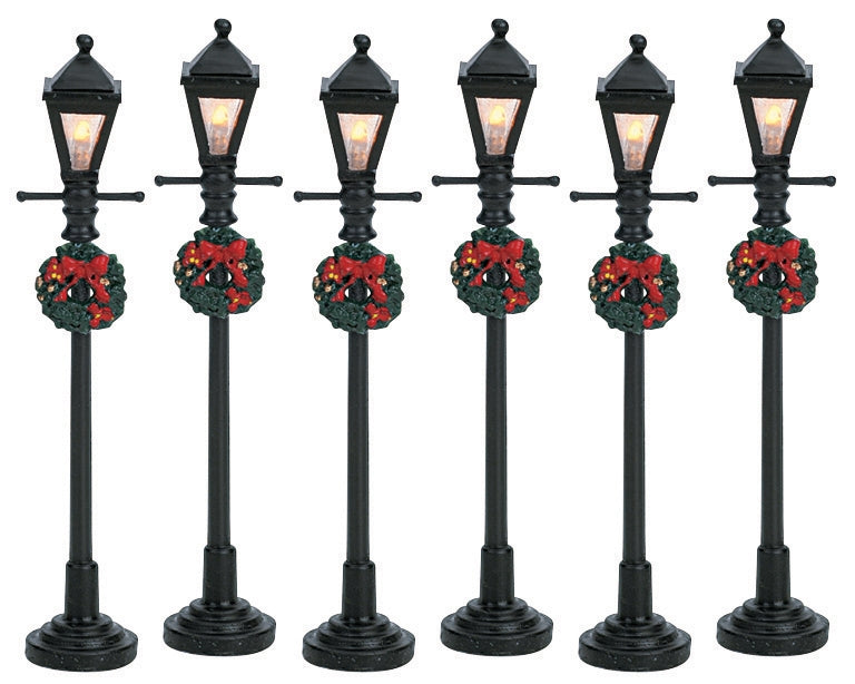 Village Gas Lantern Street Lamp - Set of 6
