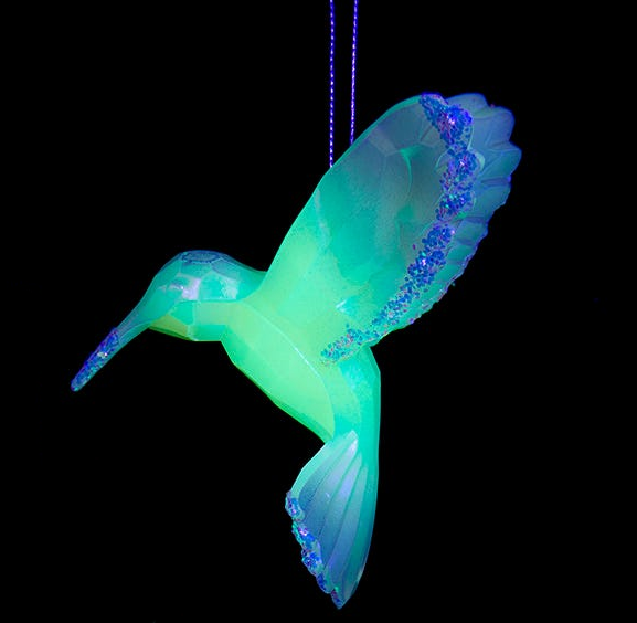 Glow In the Dark Hummingbird Ornament -