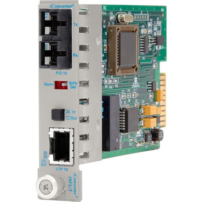 iConverter 10Mbps Ethernet Fiber Media Converter RJ45 SC Single-Mode 30km Module 8303-1
