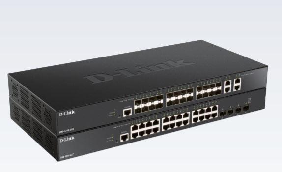 10 Gigabit Ethernet Smart Managed Switch 28-Port SFP+ - Layer 3 Lite | D-Link DXS-1210-28S