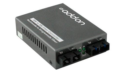 1000Base-SX to 1000Base-LX MMF/SMF Media Converter ADD-GMC-MMSM-2SC
