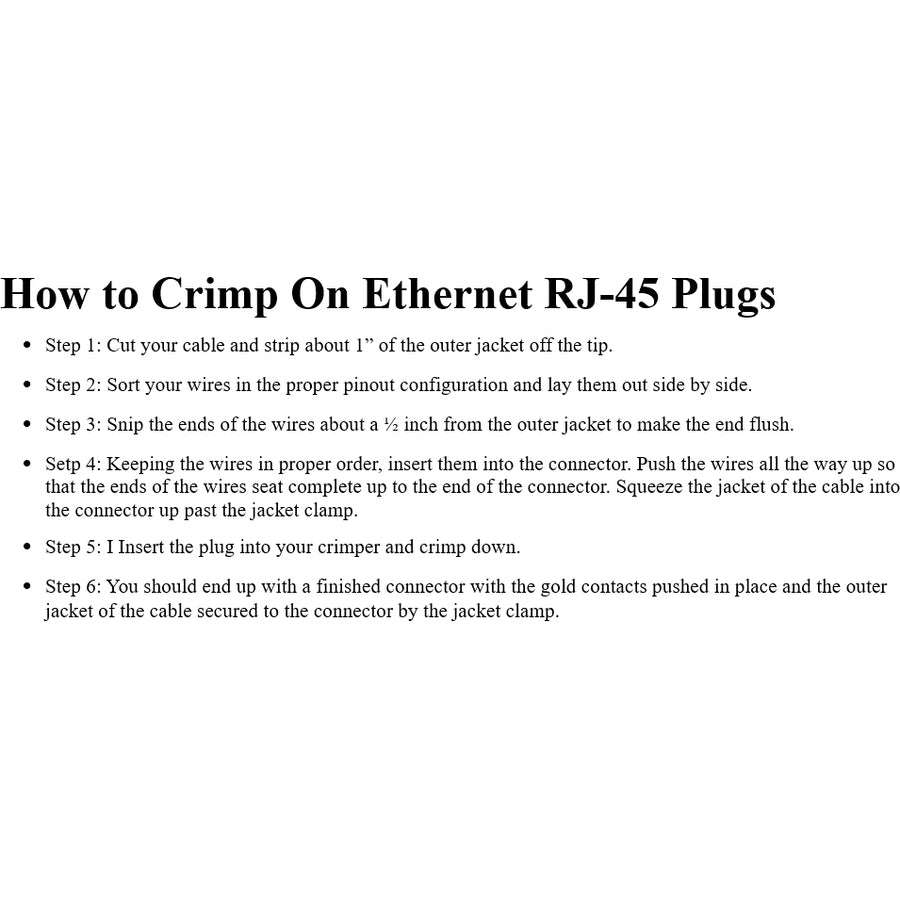 4XEM 1000PK Cat5e RJ45 Ethernet Plugs/Connectors 4X1000PKC5E