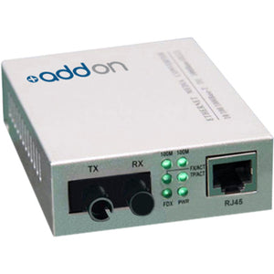 100Base-BXD BiDi SMF Media Converter - 1550nm/1310nm 20km Transmission | ADDON ADD-FMC-BX-DST