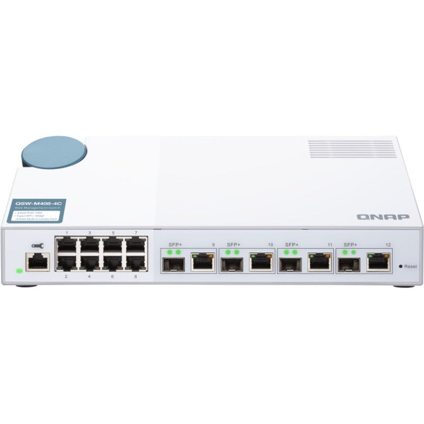 10GbE Switch - QNAP QSW-M408-4C-US Layer 2 Web Managed | Tecisoft