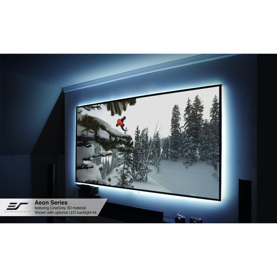 110-Inch Projection Screen EDGE FREE Fixed Frame CineWhite 4K HDR Ready | TecISoft AR110WH2