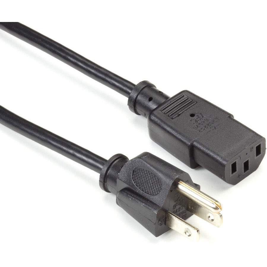 12-Ft. Power Cord Nema 5-15P (1,) Iec-60320-C13