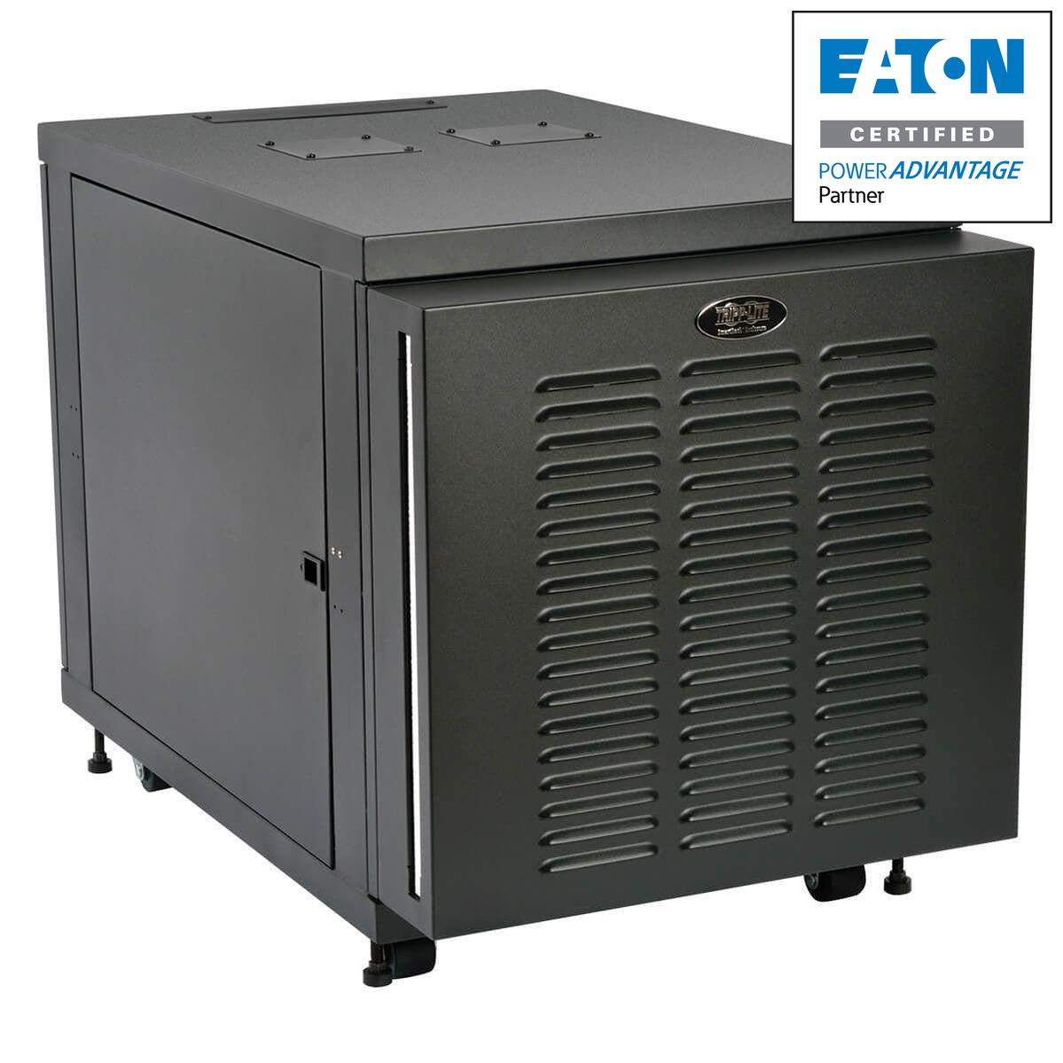 12U Harsh Environment Rack Enclosure - Industrial IP54 Mid-Depth Cabinet | Tripp Lite SR12UBFFD