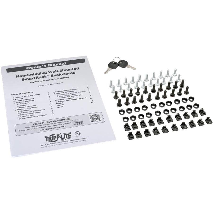 12U Server Rack Cabinet - Wall Mount Switch-Depth Enclosure | Tripp Lite SRW12UG