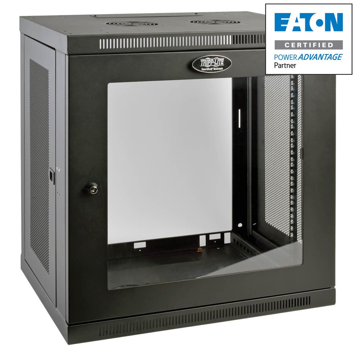 12U Server Rack Cabinet - Wall Mount Switch-Depth Enclosure | Tripp Lite SRW12UG