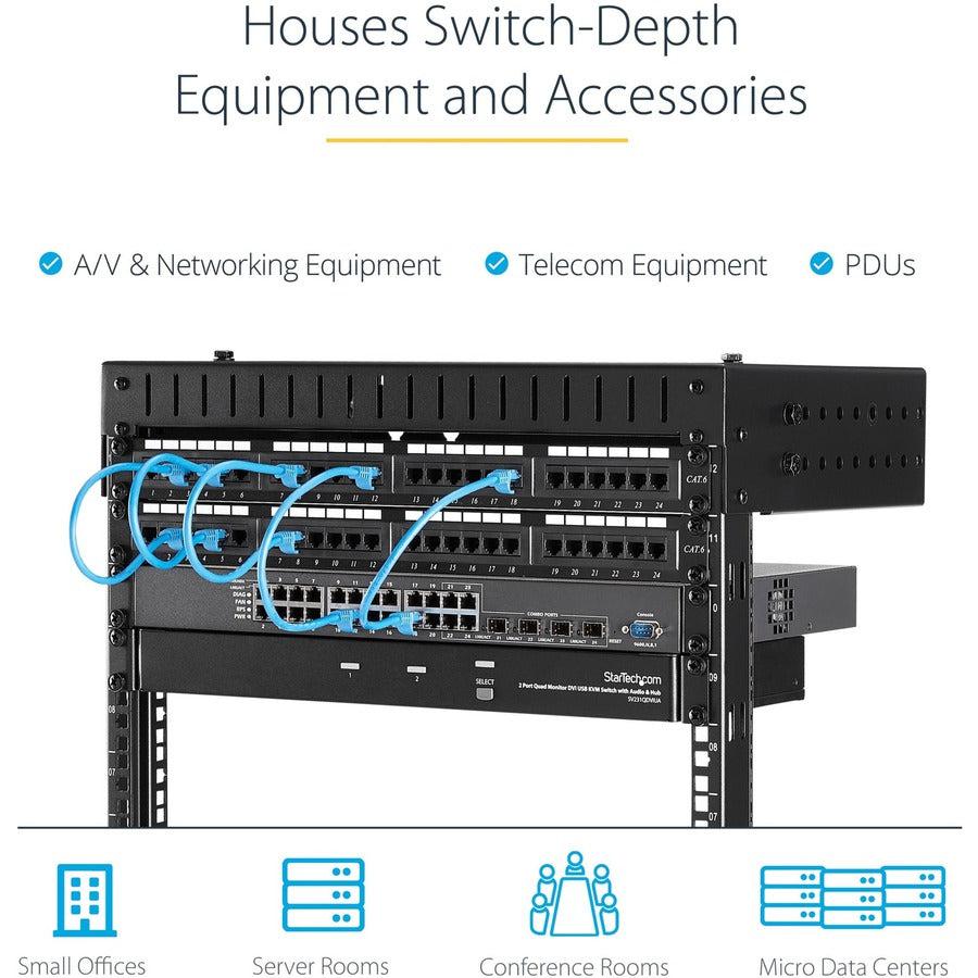 12U Server Rack - Heavy-Duty Wall Mount Network Equipment Rack RK12WALLO
