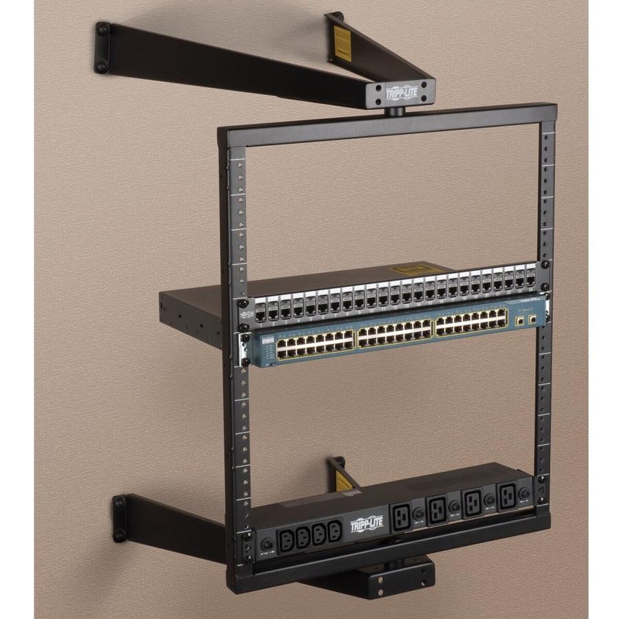 12U Server Rack - Small Wall Mount Enclosure with Hinged Back | TeciSoft SRWO12US
