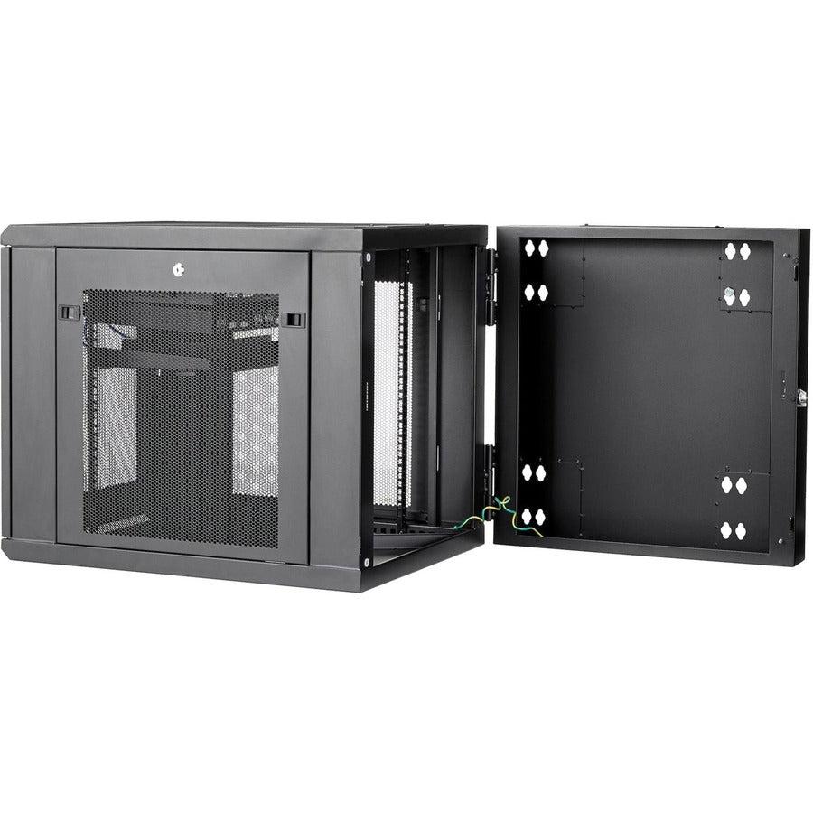 12U Server Rack - Wall Mount Network Cabinet with 1U Shelf | StarTech RK1232WALHM