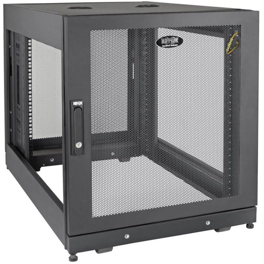 14U Server Rack Enclosure - Extra Deep SmartRack with Doors | TecISoft SR14UBDP