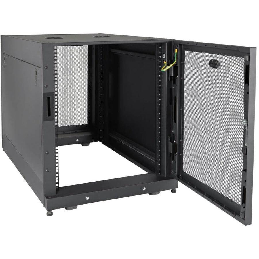 14U Server Rack Enclosure - Extra Deep SmartRack with Doors | TecISoft SR14UBDP