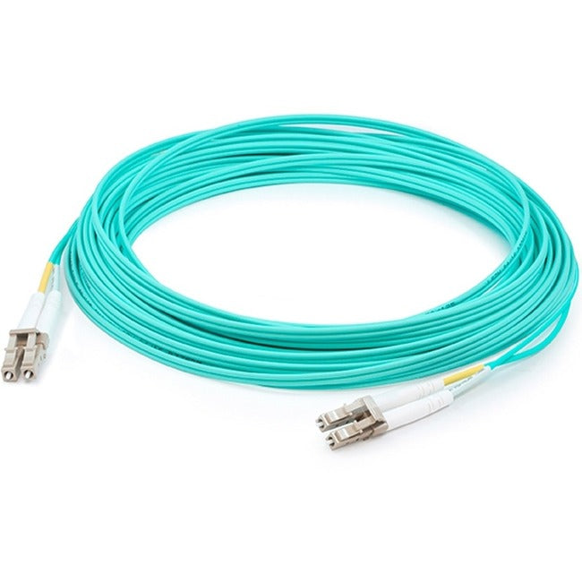 15M Lc M/M Om4 Aqua Duplex,2-Strand Riser Fiber Patch Cable