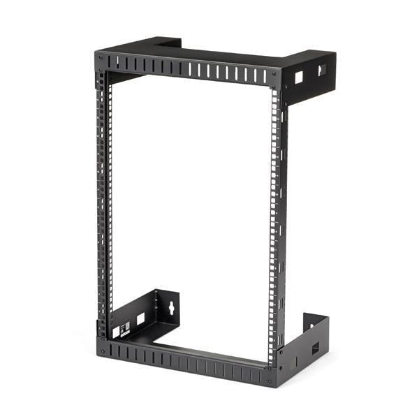 15U Wall Mount Network Rack - 2-Post Open Frame Server Rack 19 Inch | StarTech.com RK15WALLO
