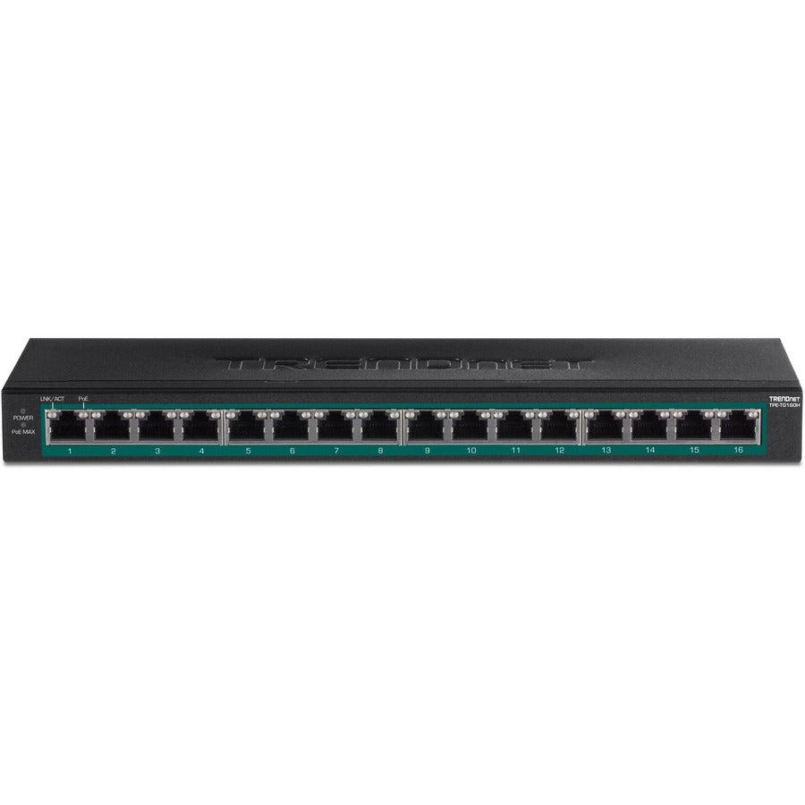 16-Port Gigabit PoE+ Switch - TRENDnet TPE-TG160H