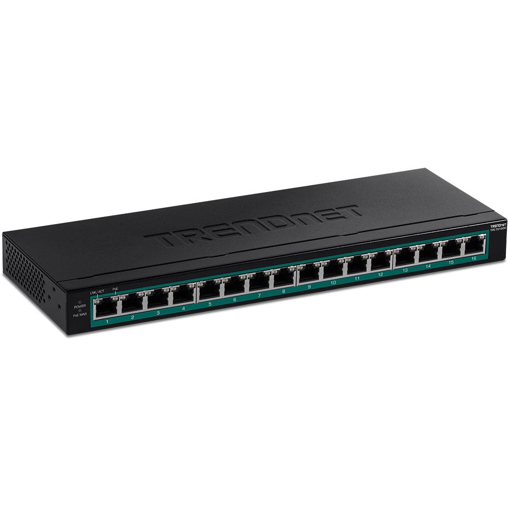 16-Port Gigabit PoE+ Switch - TRENDnet TPE-TG160H