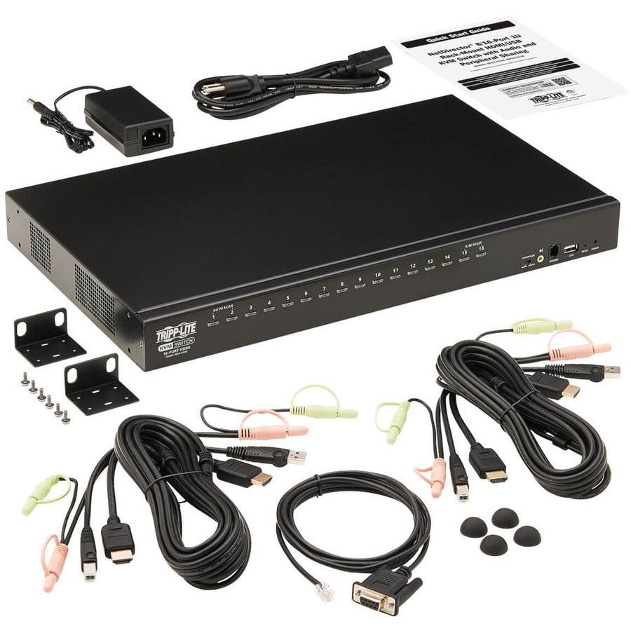 16 Port HDMI USB KVM Switch - Rack Mount Server Management | Tripp Lite B024-HU16