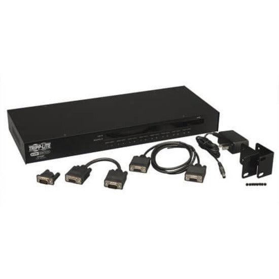 16 Port KVM Switch Rackmount 1U Server Management - USB PS2 On-Screen Display | Tripp Lite B042-016