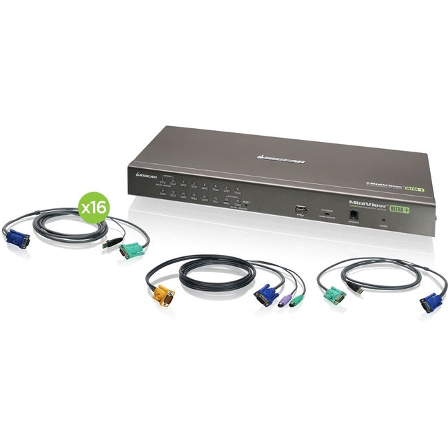 16 Port KVM Switch with Cables - Enterprise Server Management Solution | IOGEAR GCS1716KITUTAA