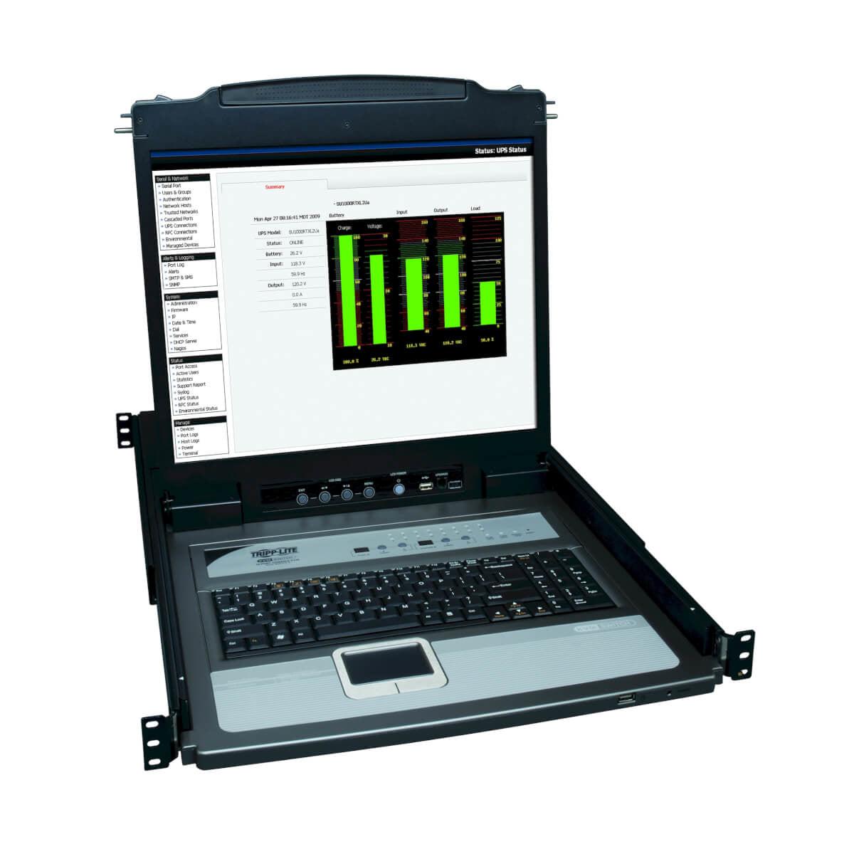 16-Port Rack Mount Console KVM Switch - Tripp Lite NetDirector with 19-in LCD B020-U16-19-K