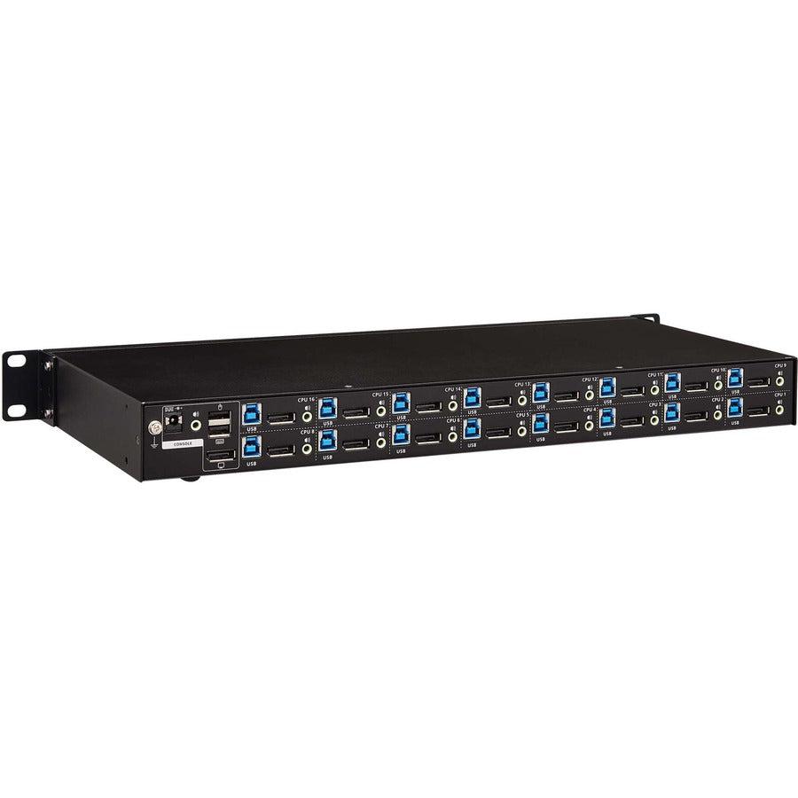 16-Port Rack Mount DP/USB KVM Switch, 1U - Tripp Lite - Eaton B024-DPU16