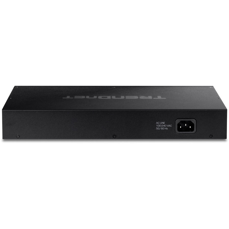 TRENDnet 18-Port Gigabit PoE+ Switch, 16 x 30W PoE+ Ports, 2 Gigabit SFP Slots, 240W PoE Budget, 36Gbps Switching Capacity, 1U 19 Rack Mountable TPE-TG182