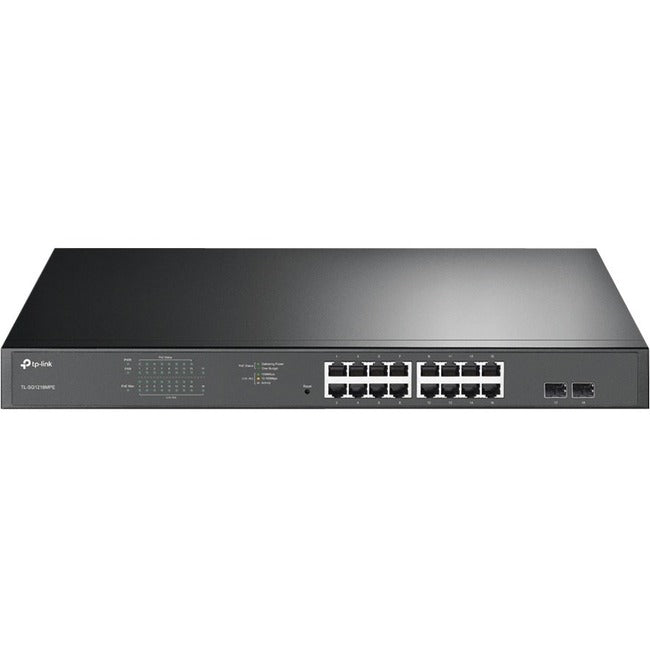 18-Port Gigabit Easy Smart Switch - 16-Port PoE+ 250W | TecISoft TL-SG1218MPE