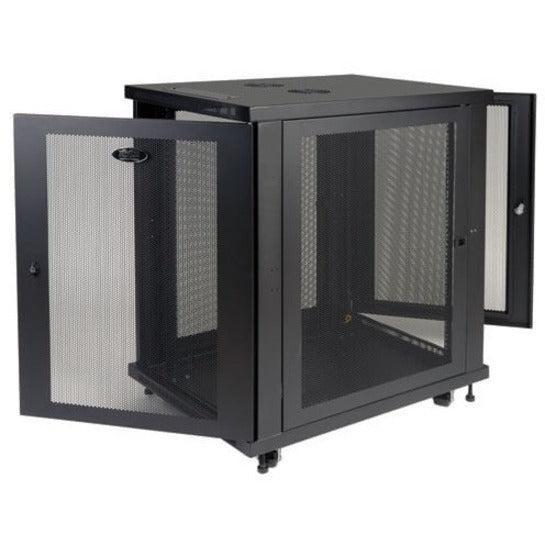 18U Mid-Depth Rack Enclosure Cabinet - Data Center Server Rack | TeciSoft SR18UB