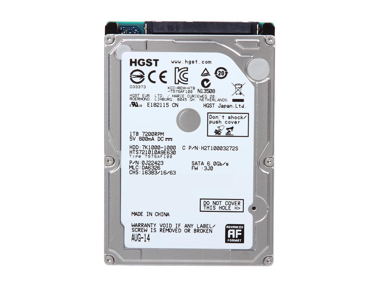 1TB Laptop Hard Drive - High-Performance SATA 7200 RPM | Tecisoft 0J22423
