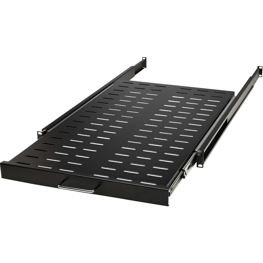 1U Vented Rack Shelf Sliding Steel - SmartRack 50lb Capacity | Tripp Lite SRSHELF4PSLVENT